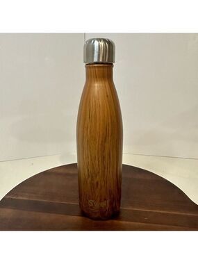 S’well 17oz Stainless Steel Teak Wood Bottle – Triple Insulated Wood Collection